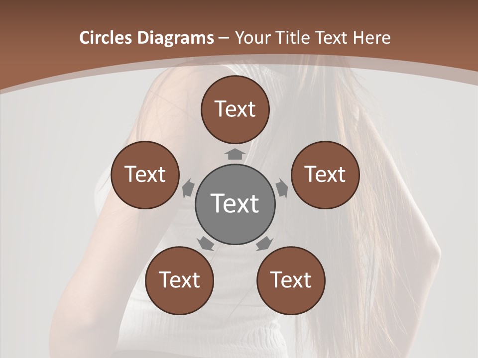 Female Happy Portrait PowerPoint Template