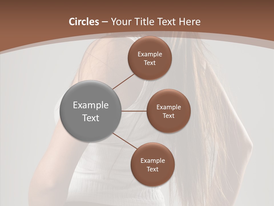 Female Happy Portrait PowerPoint Template