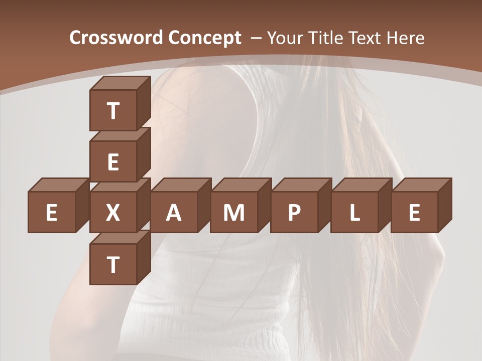 Female Happy Portrait PowerPoint Template