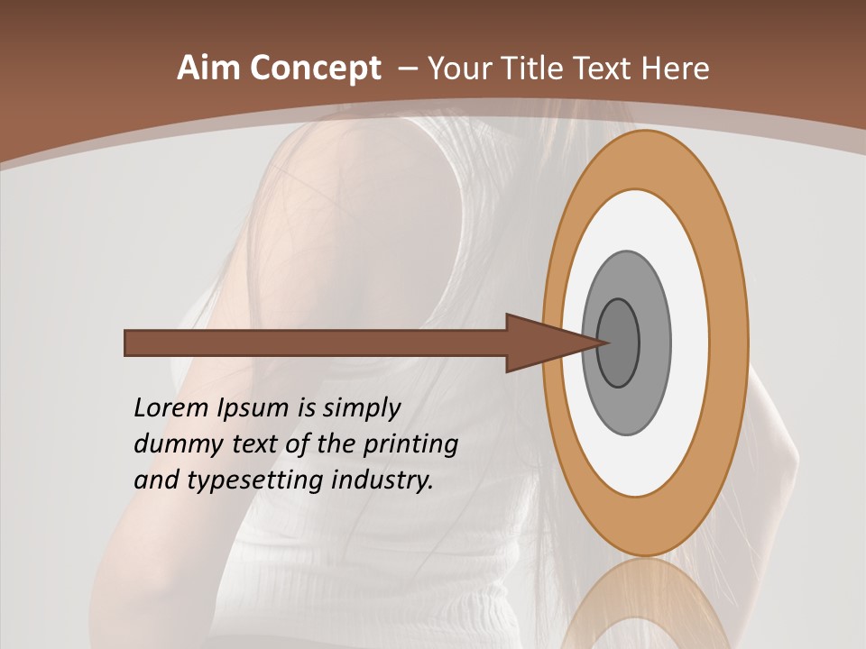 Female Happy Portrait PowerPoint Template