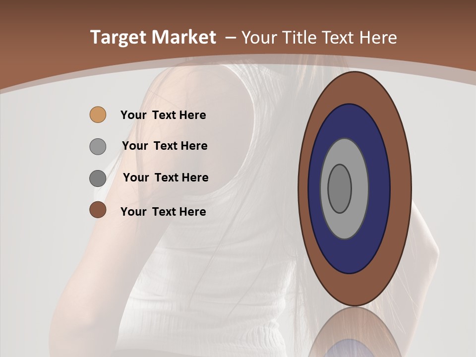 Female Happy Portrait PowerPoint Template