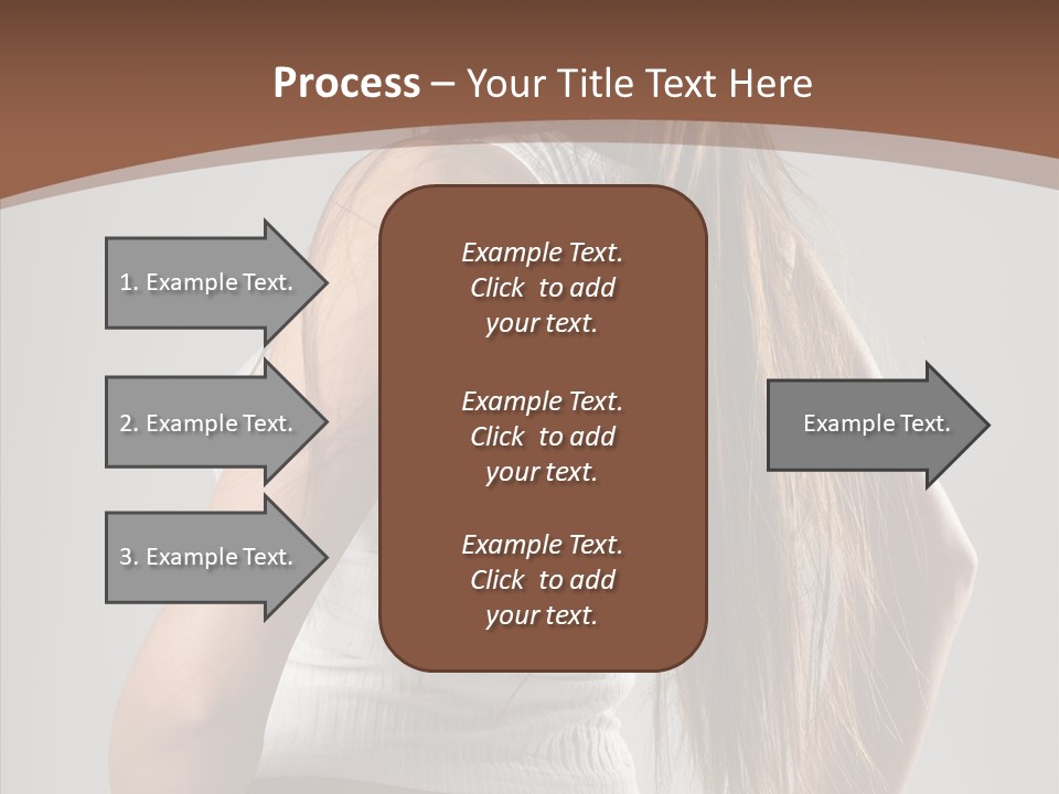 Female Happy Portrait PowerPoint Template