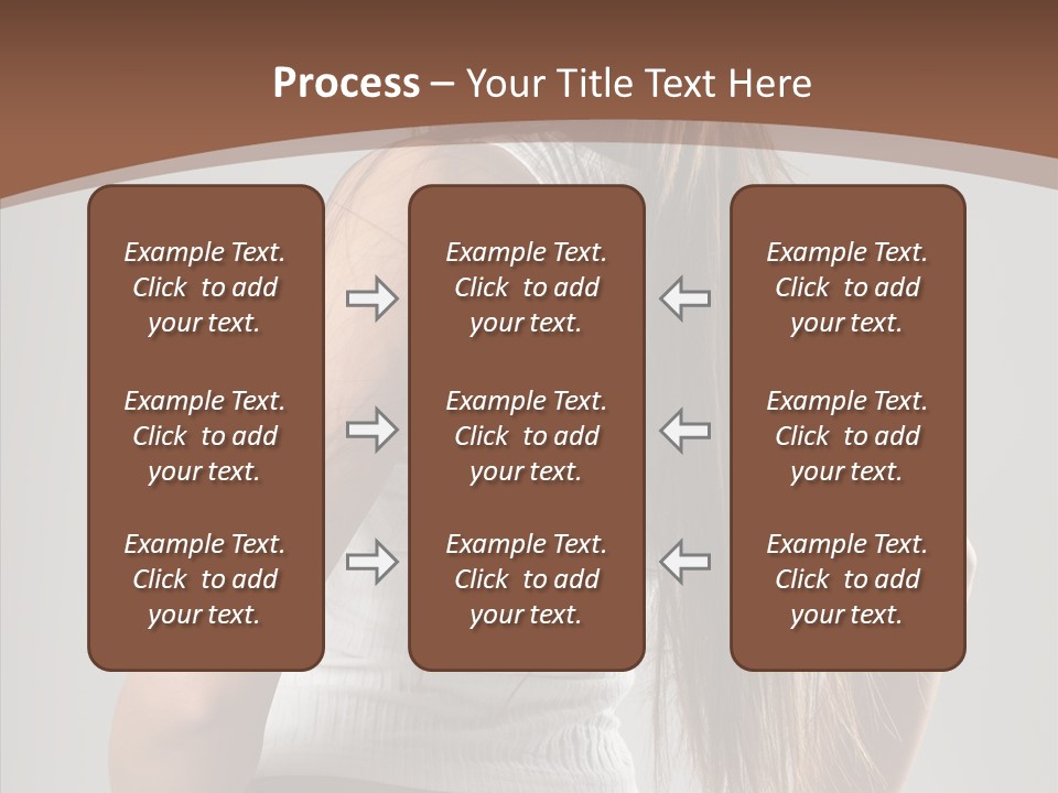 Female Happy Portrait PowerPoint Template