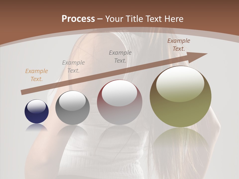 Female Happy Portrait PowerPoint Template