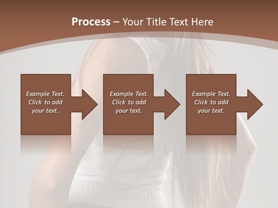 Female Happy Portrait PowerPoint Template