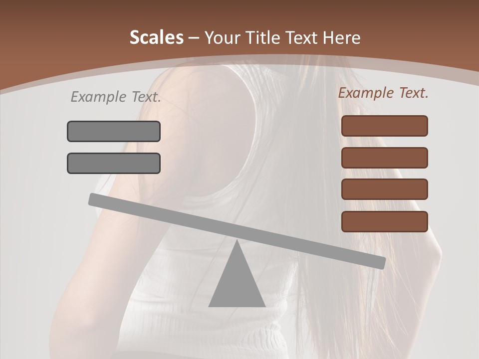 Female Happy Portrait PowerPoint Template