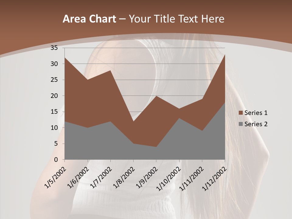 Female Happy Portrait PowerPoint Template