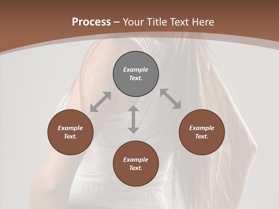 Female Happy Portrait PowerPoint Template