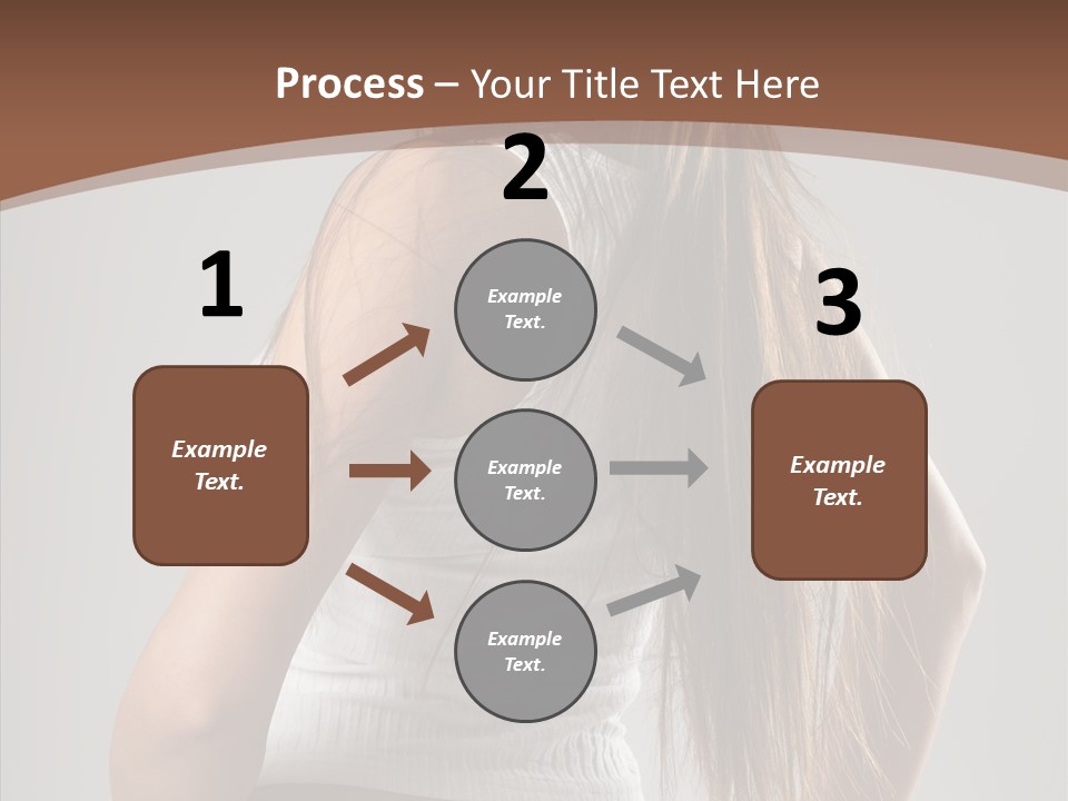 Female Happy Portrait PowerPoint Template