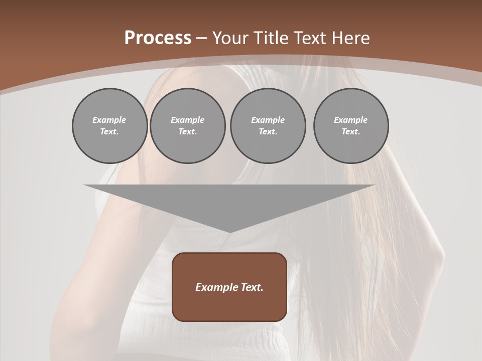 Female Happy Portrait PowerPoint Template