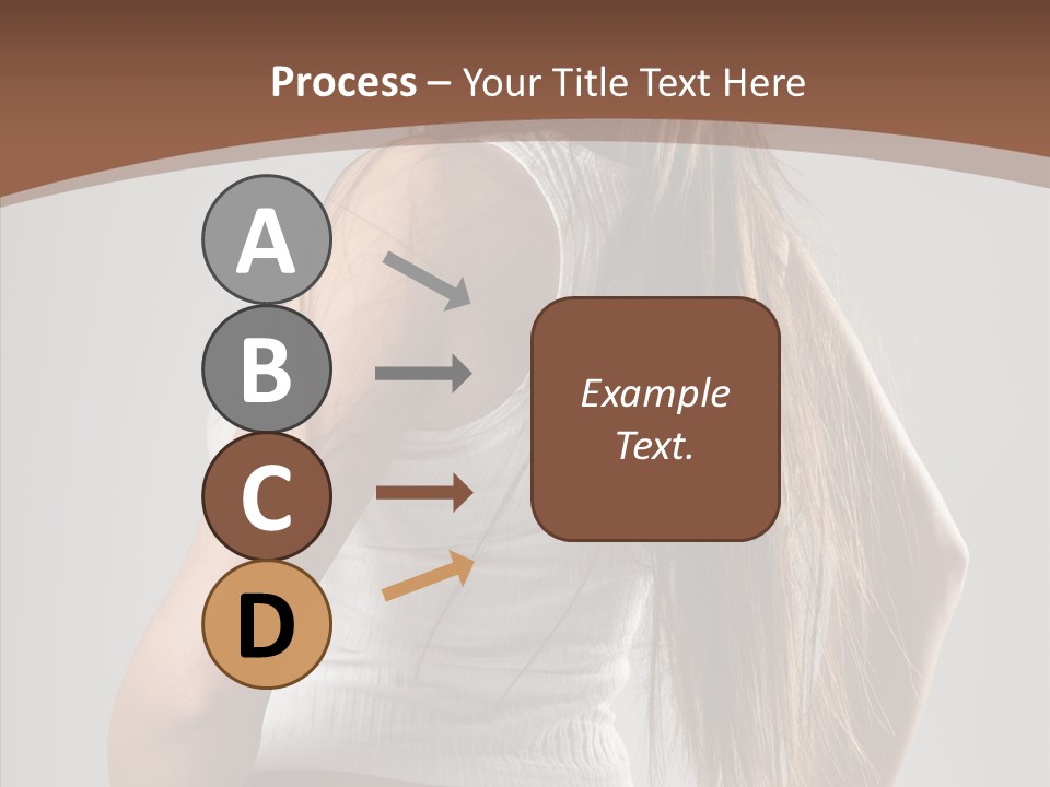 Female Happy Portrait PowerPoint Template