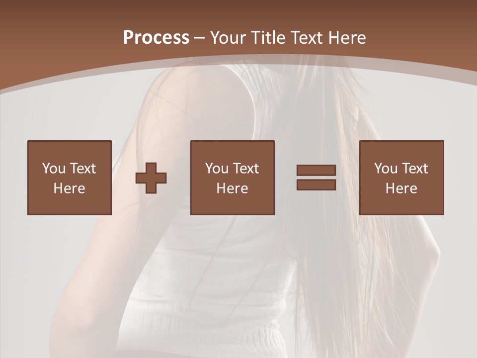 Female Happy Portrait PowerPoint Template