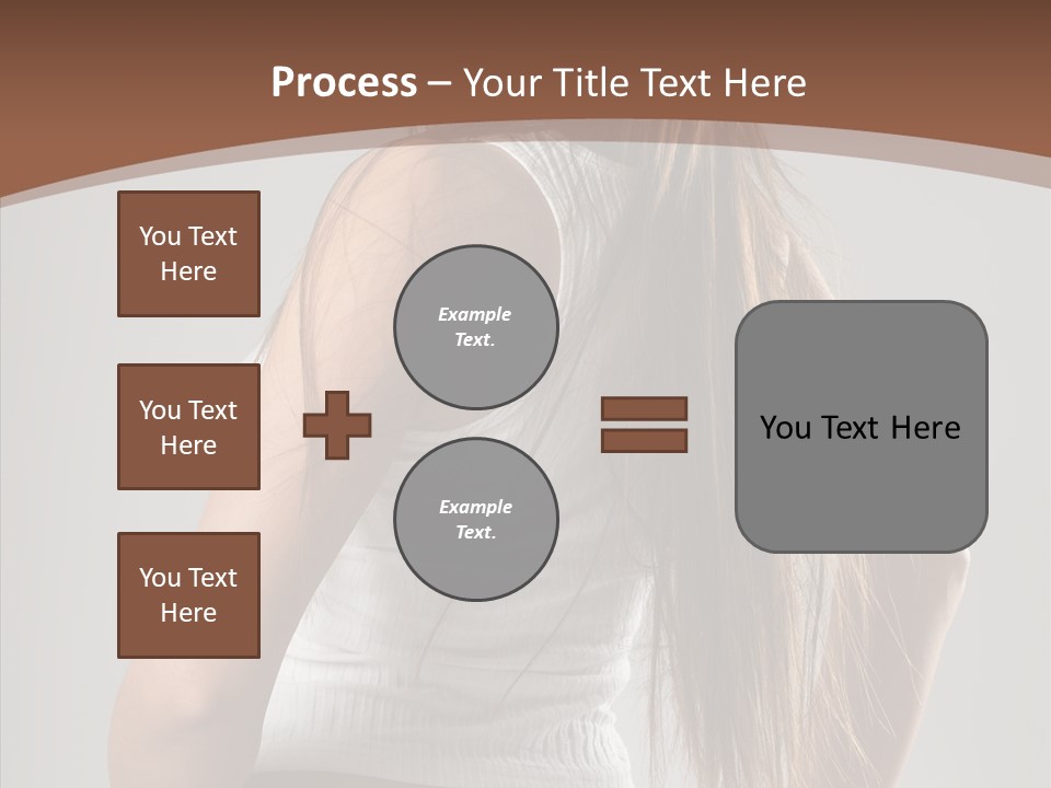 Female Happy Portrait PowerPoint Template