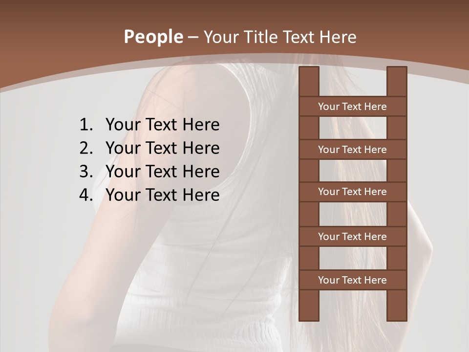 Female Happy Portrait PowerPoint Template