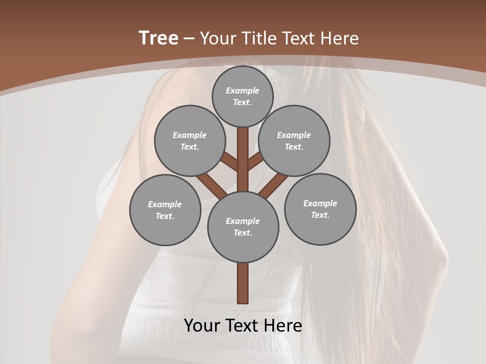 Female Happy Portrait PowerPoint Template