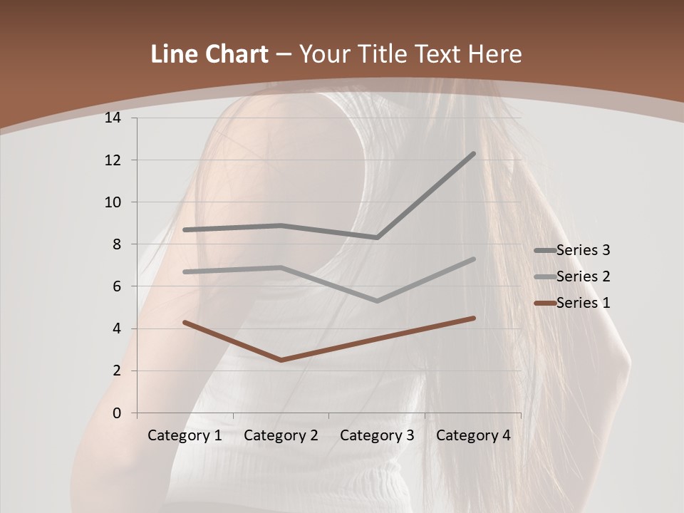Female Happy Portrait PowerPoint Template