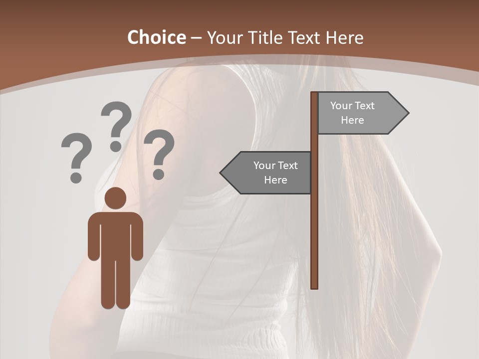 Female Happy Portrait PowerPoint Template