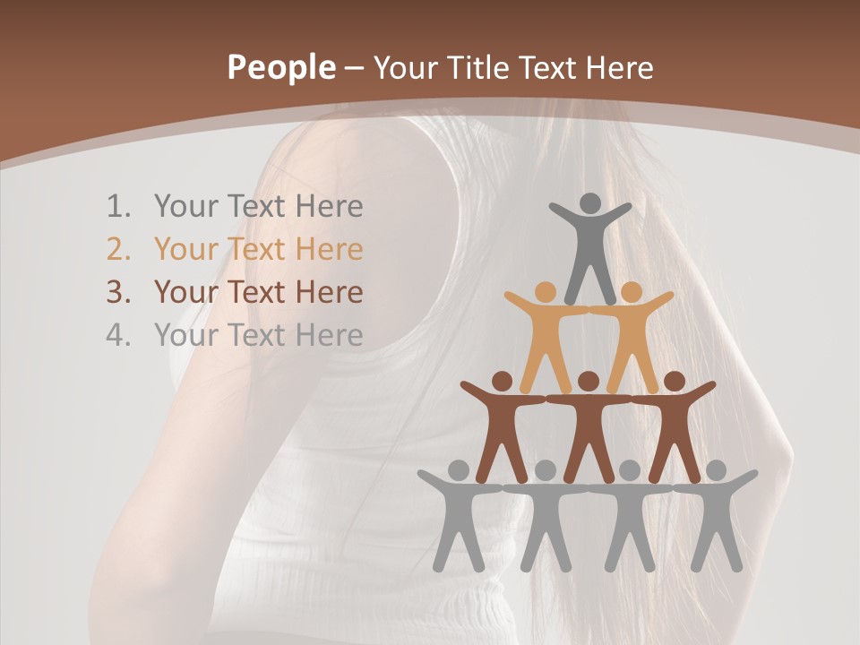 Female Happy Portrait PowerPoint Template