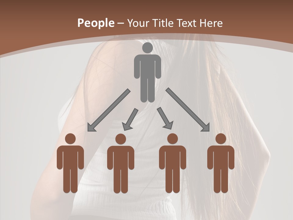 Female Happy Portrait PowerPoint Template