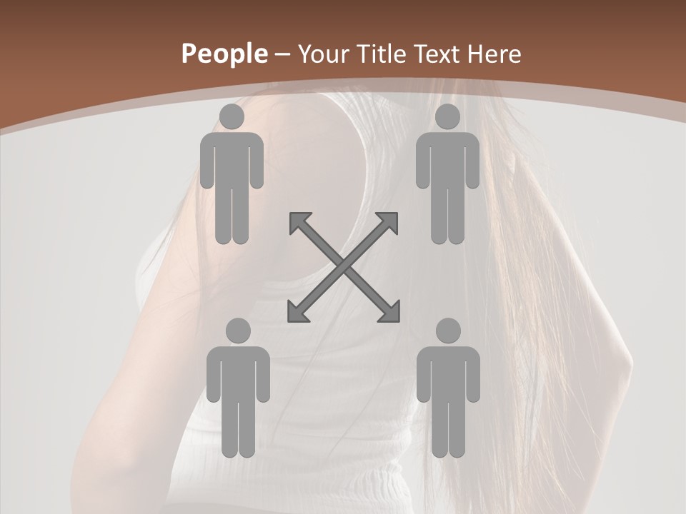 Female Happy Portrait PowerPoint Template