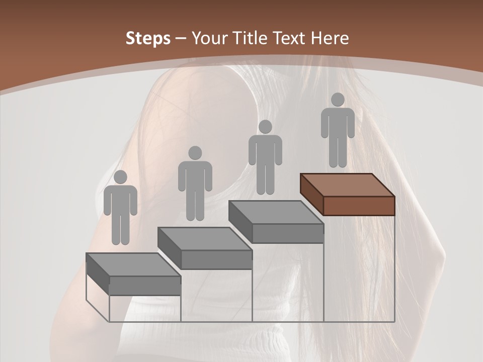 Female Happy Portrait PowerPoint Template