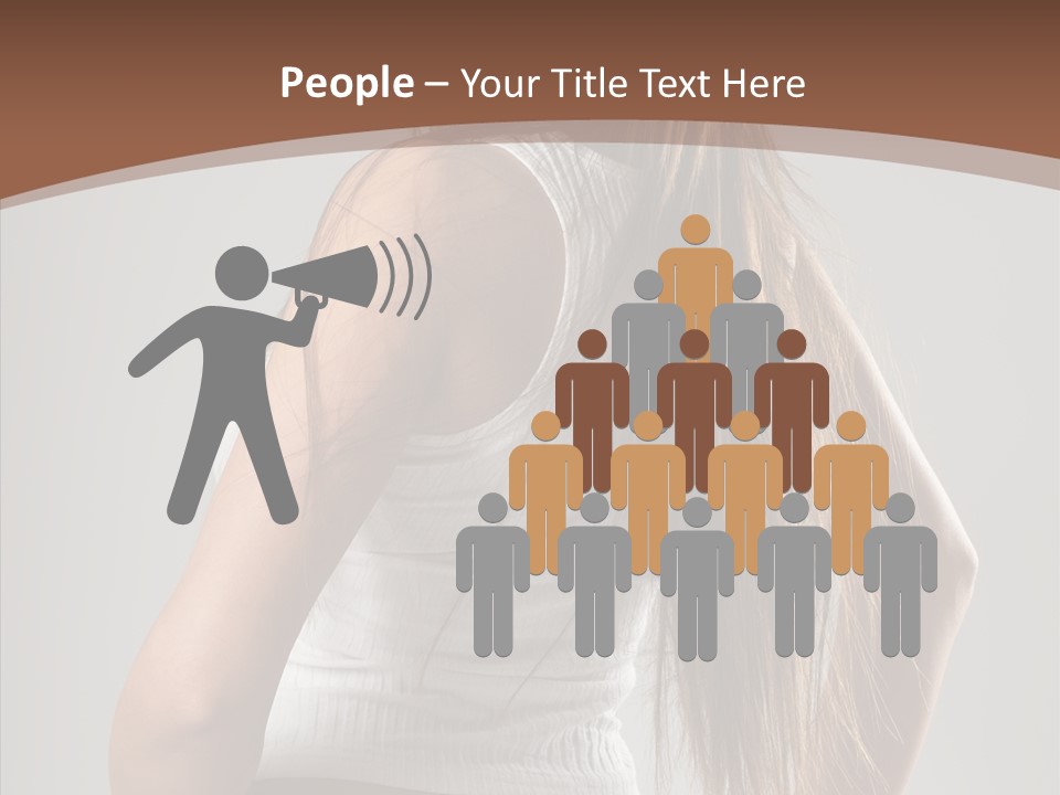 Female Happy Portrait PowerPoint Template