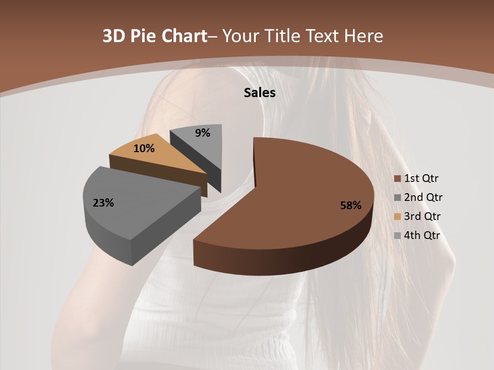 Female Happy Portrait PowerPoint Template