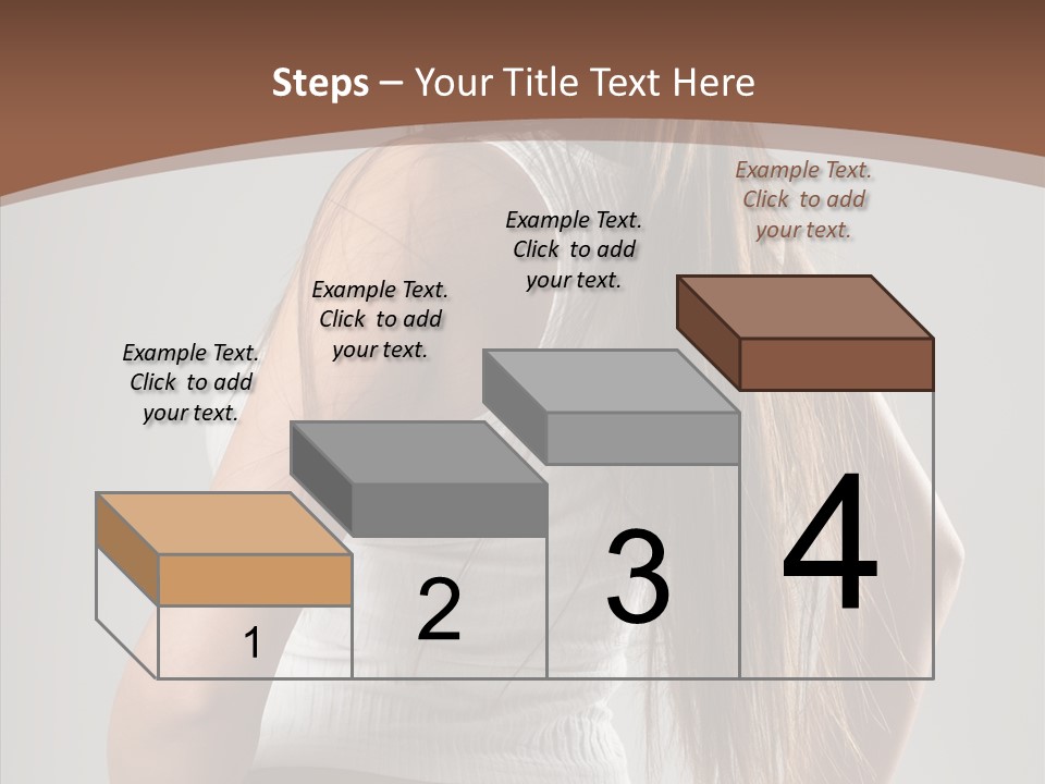 Female Happy Portrait PowerPoint Template