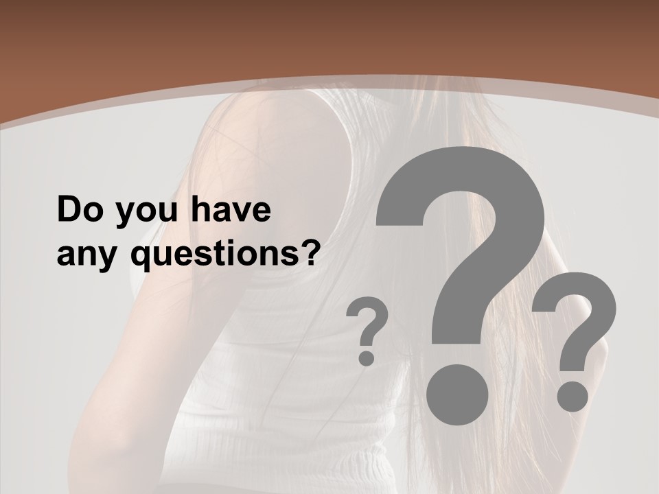 Female Happy Portrait PowerPoint Template