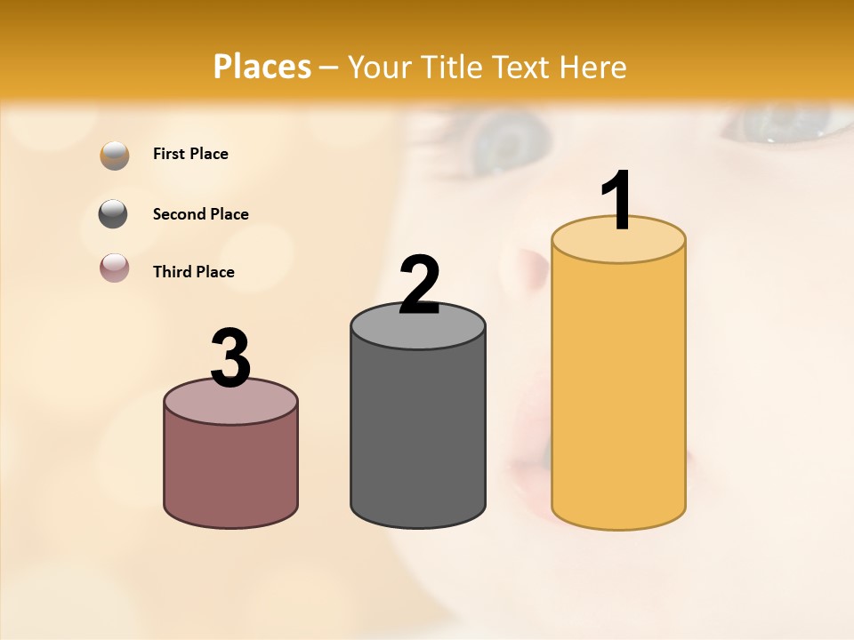 Newborn Amazed Toddler PowerPoint Template