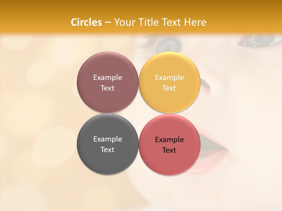 Newborn Amazed Toddler PowerPoint Template