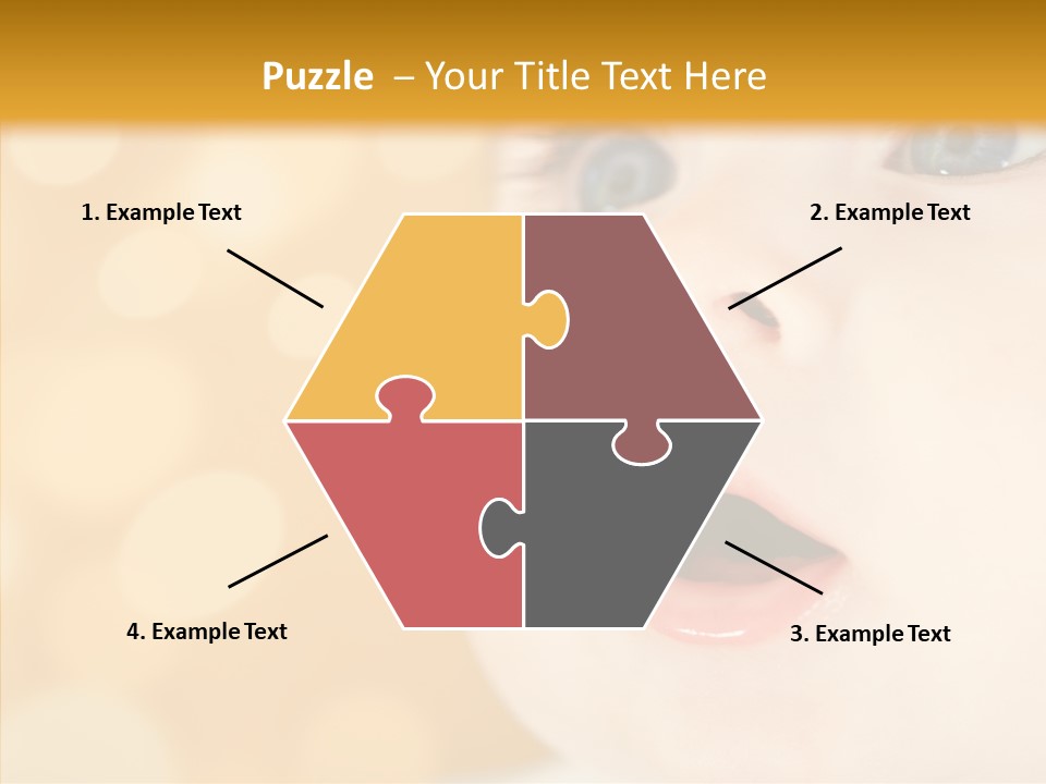 Newborn Amazed Toddler PowerPoint Template