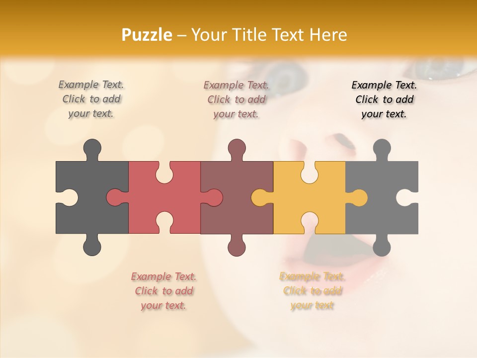 Newborn Amazed Toddler PowerPoint Template