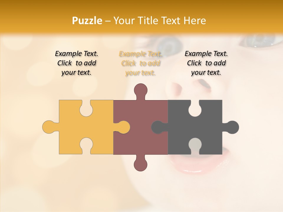 Newborn Amazed Toddler PowerPoint Template