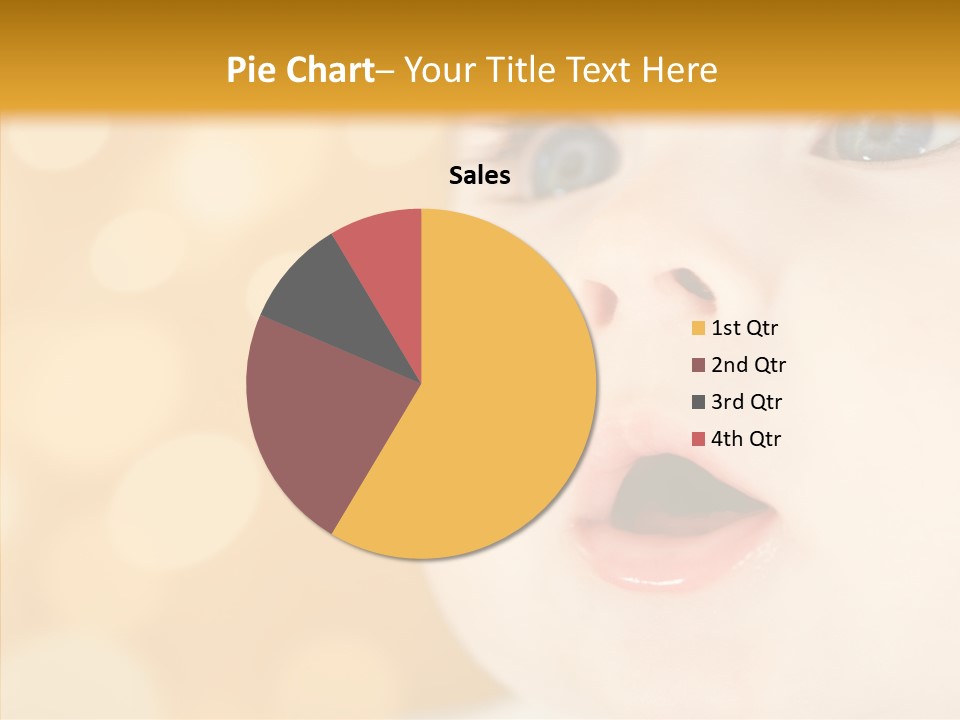 Newborn Amazed Toddler PowerPoint Template