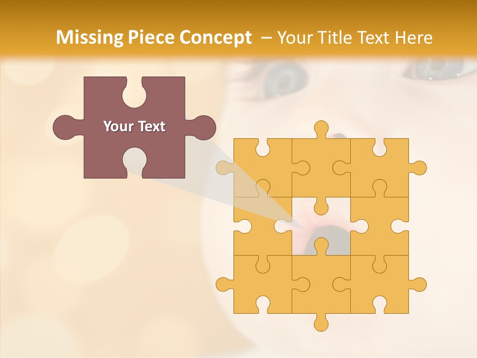 Newborn Amazed Toddler PowerPoint Template