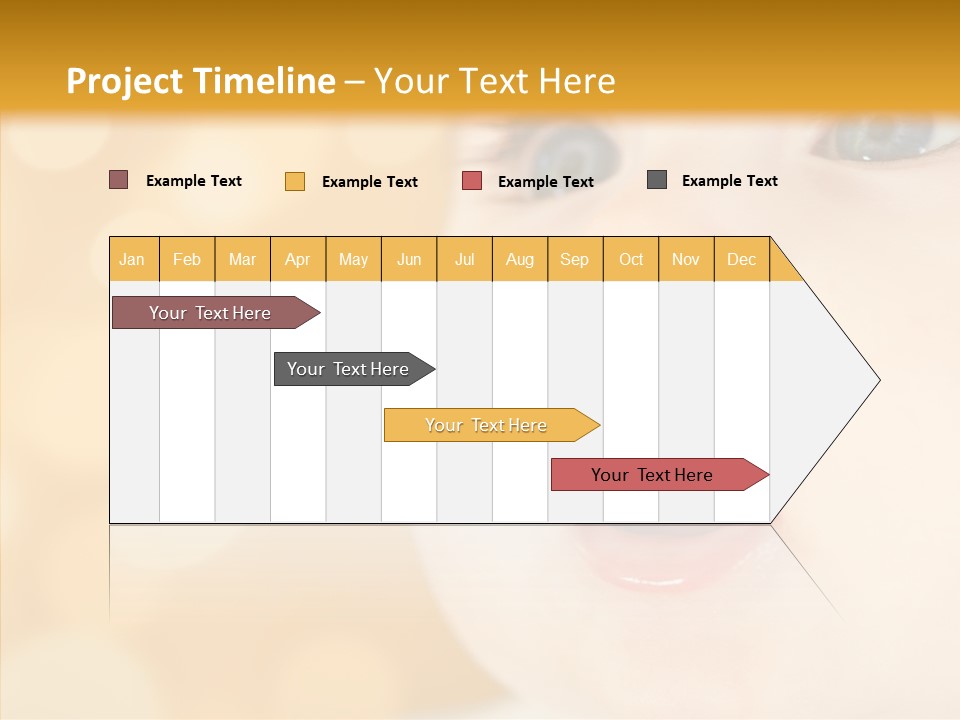 Newborn Amazed Toddler PowerPoint Template