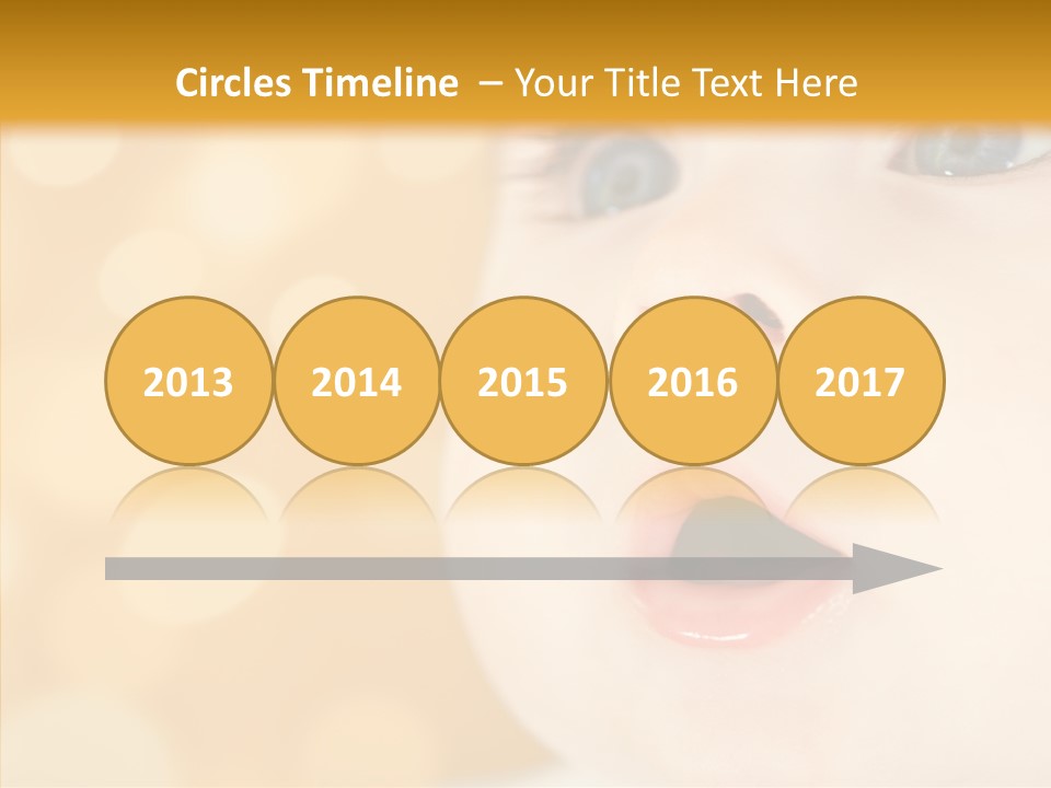 Newborn Amazed Toddler PowerPoint Template