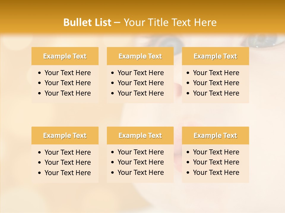 Newborn Amazed Toddler PowerPoint Template