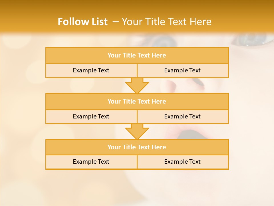 Newborn Amazed Toddler PowerPoint Template