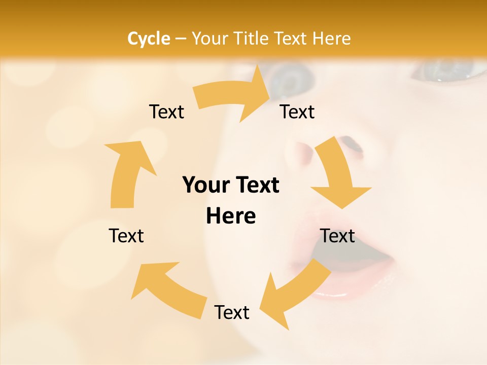 Newborn Amazed Toddler PowerPoint Template