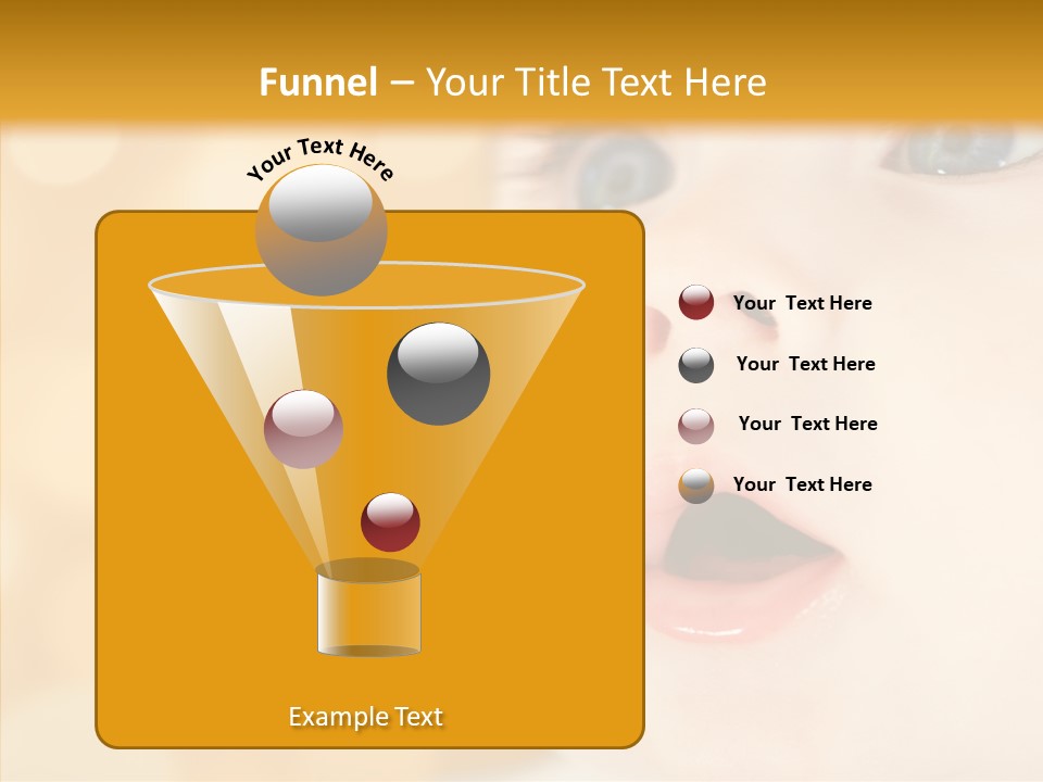 Newborn Amazed Toddler PowerPoint Template