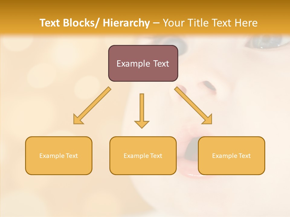 Newborn Amazed Toddler PowerPoint Template