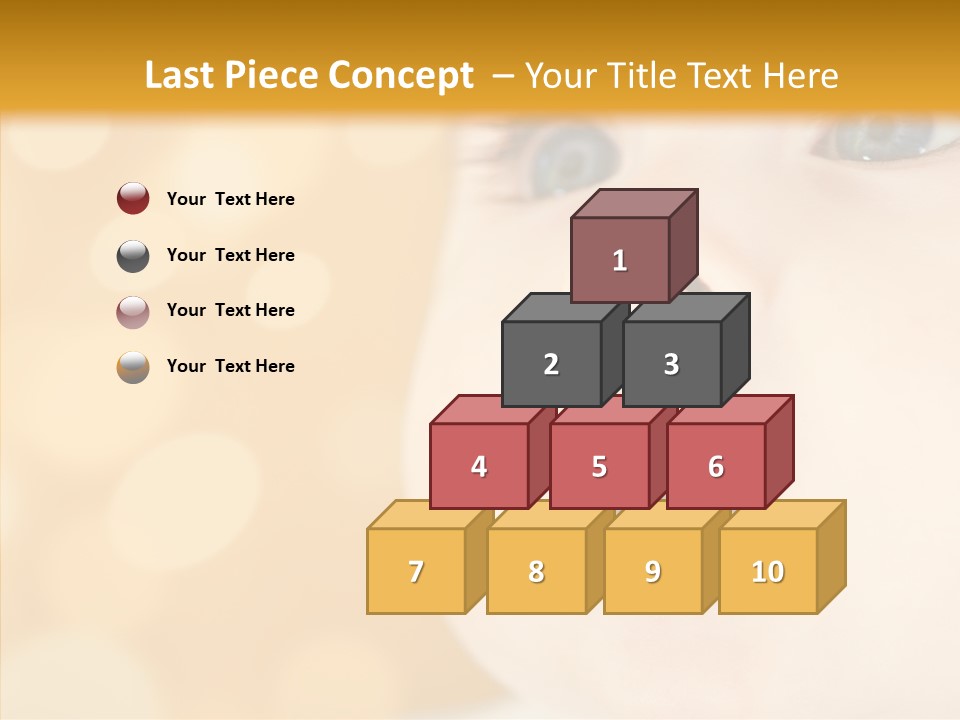 Newborn Amazed Toddler PowerPoint Template