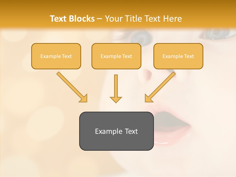 Newborn Amazed Toddler PowerPoint Template