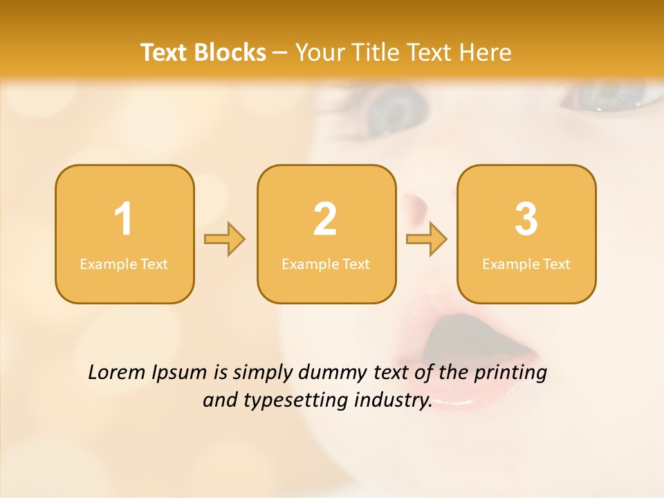 Newborn Amazed Toddler PowerPoint Template