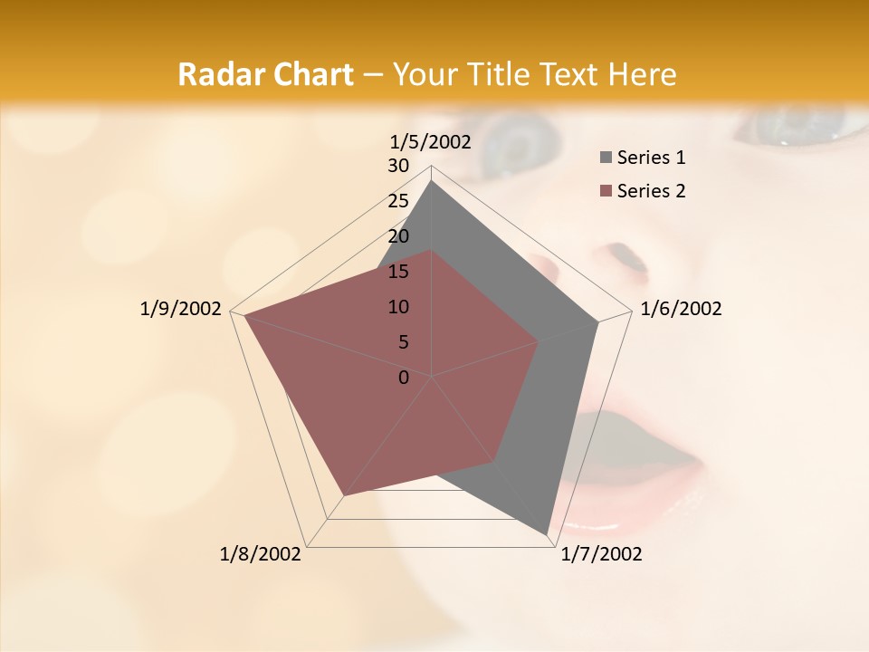 Newborn Amazed Toddler PowerPoint Template