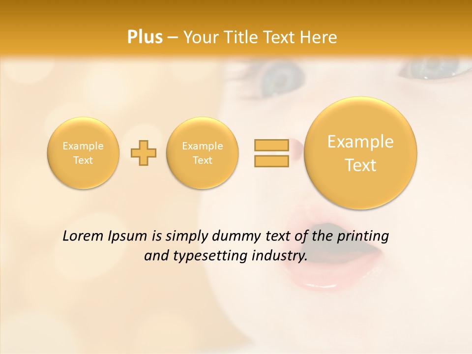 Newborn Amazed Toddler PowerPoint Template