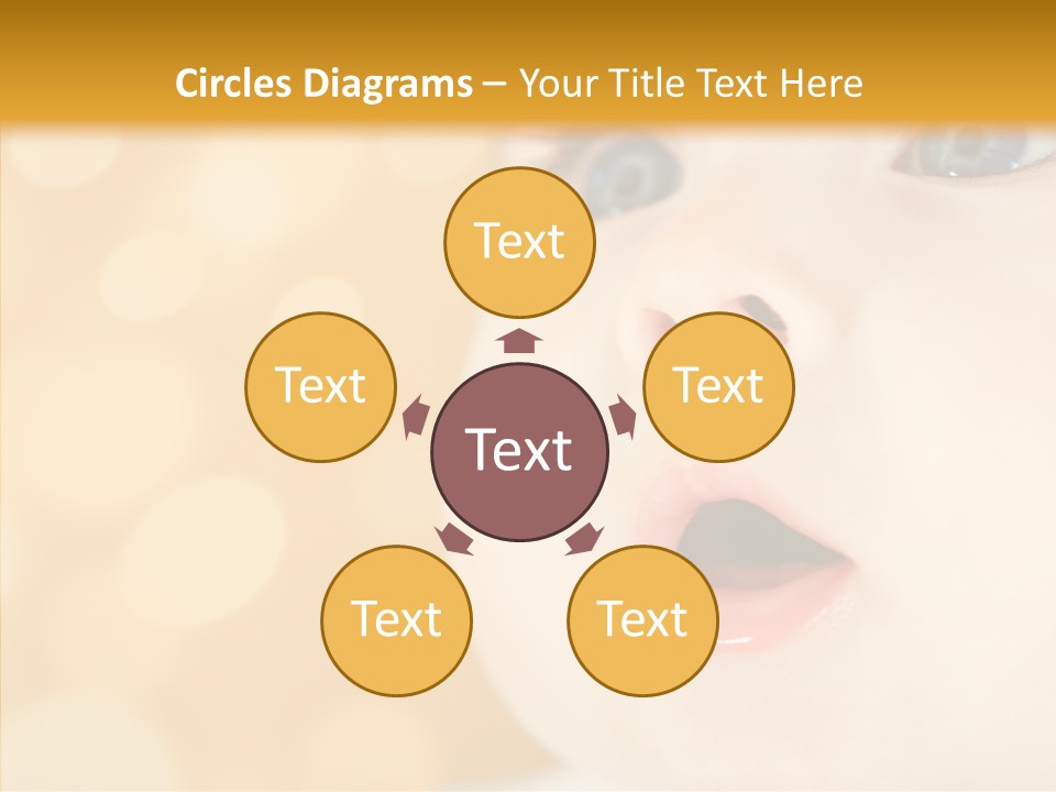 Newborn Amazed Toddler PowerPoint Template