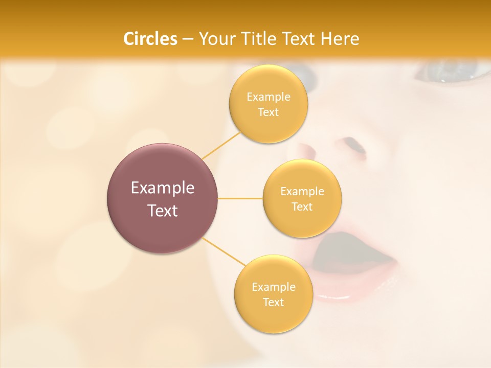 Newborn Amazed Toddler PowerPoint Template